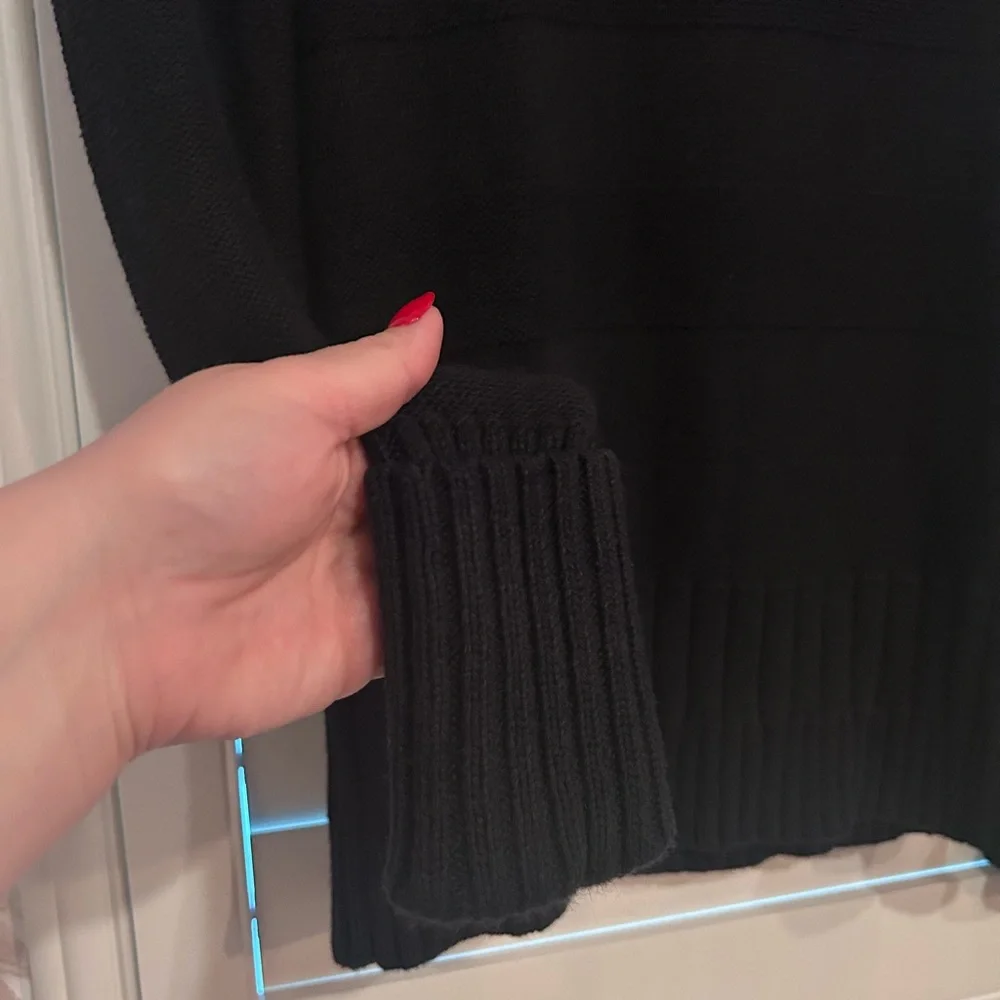 DKNY Vintage Striped Cowl Neck Sweater Size S